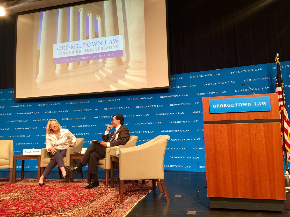 christinayiotis's tweet photo. 6th Annual Georgetown Cybersecurity Law Institute @nppd_manfra Asst. Secretary for Cybersecurity &amp; Communications @DHSgov Rajesh De, Partner @MayerBrownLPP Mayer /Former GC @NSAGov @GeorgetownCLE #GeorgetownCSLI #GeopoliticalContext @NCSC #Collaboration #Israel #Singapore #Cyber https://t.co/oyQWYTxkmW