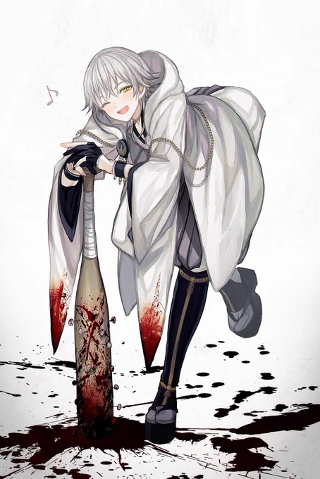 ※血注意
昔の絵を引っ張り出してきました 
#不穏な鶴丸国永 
