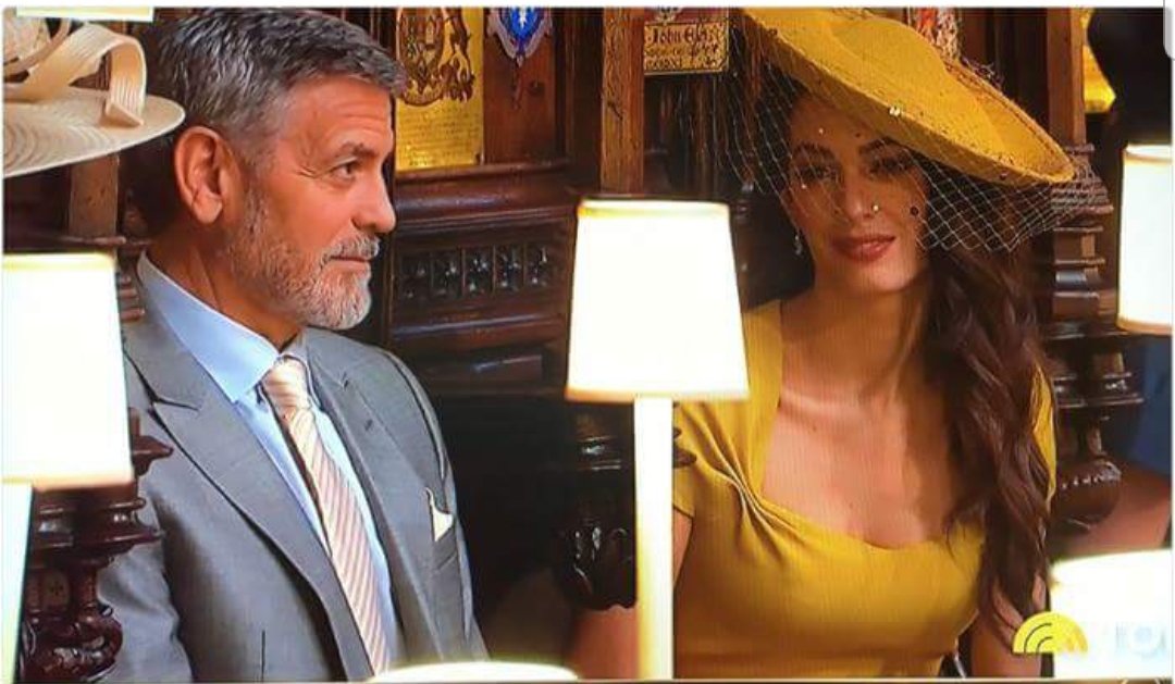 Why did <a href="/GeorgiaClooney/">Georgia Smith</a> look like he was about to pull an "Oceans 14" at the #RoyalWedding #georgeclooney #Oceans11
