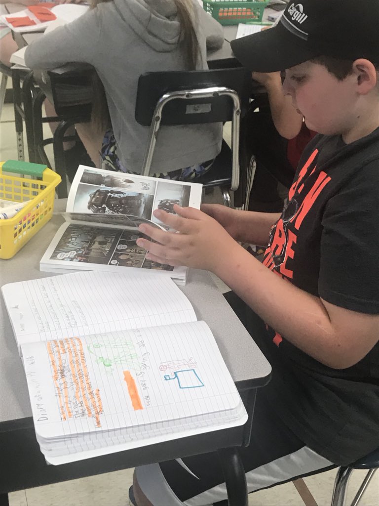 Anne_Baker58's tweet photo. We are LOVING the implementation of reading workshop via Interpretation Book Clubs! “I can...write REALLY WELL” about what I’ve read.” @WagerBecky https://t.co/kBoOSSmWFj