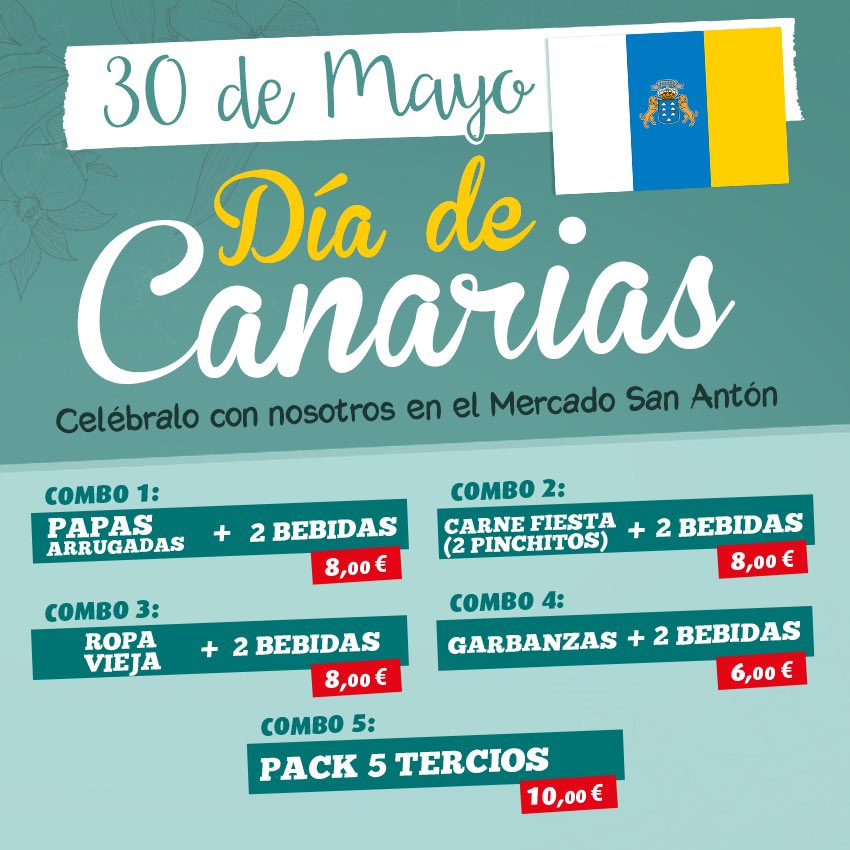 ¡Te esperamos el próximo miércoles! #DiadeCanarias