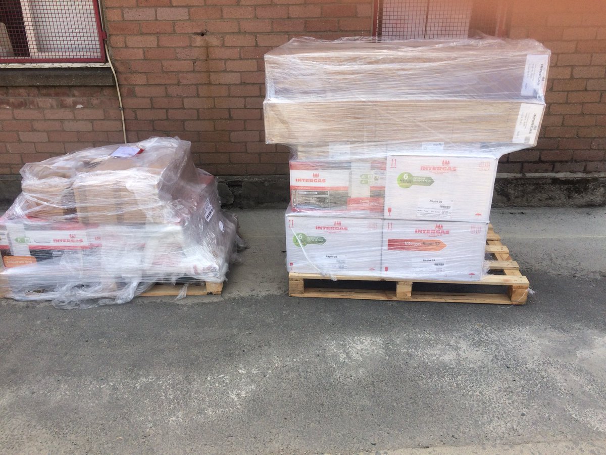 DobiesHeating's tweet photo. More Intergas Heating UK boilers have arrived in stock. Keeping our boiler, accessories and spares stock levels up so we have no problems during the Intergas factory move. https://t.co/lquh7Xh3fv