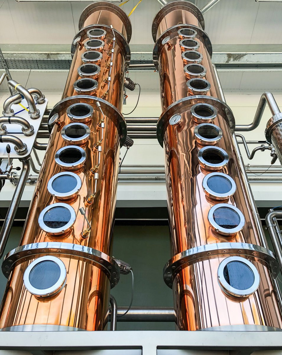 lordofgin's tweet photo. Great to have our new #CopperColumns put to work for today’s batch of @ShortcrossGin here at @RademonEstate #Distillery #ArentTheyPretty #RealDistillery #RealPeople #TryNI #LoveGin #OurSpirit https://t.co/zZ4KGPrrFG