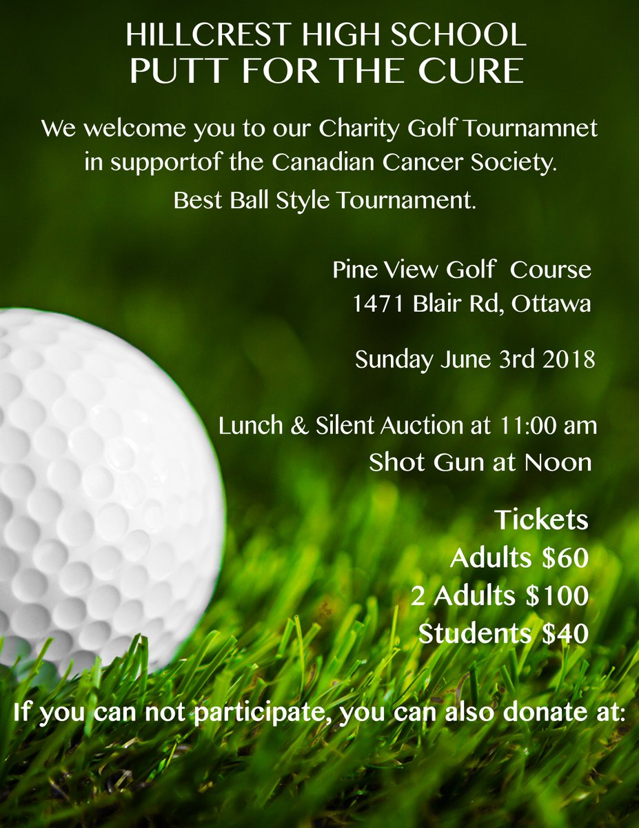 HillyUpdates's tweet image. Hey Hawks! Go check out the link below to donate to the Canadian Cancer Society! We are also hosting a Putt For The Cure Golf Tournament and would love for current and past Hawks to come out and join us for a great cause!

 ca.gofundme.com/hhsputtforthec…