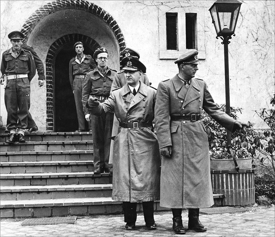 This day in 1945, members of the flensburg government, including the
