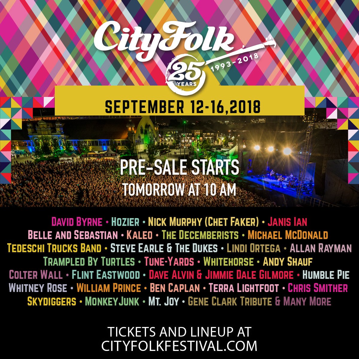 Coming up at 10:50:  Mark Monahan chats with @_MarkSutcliffe about the @CityFolkFest lineup. https://t.co/Ijvuod9SJ1