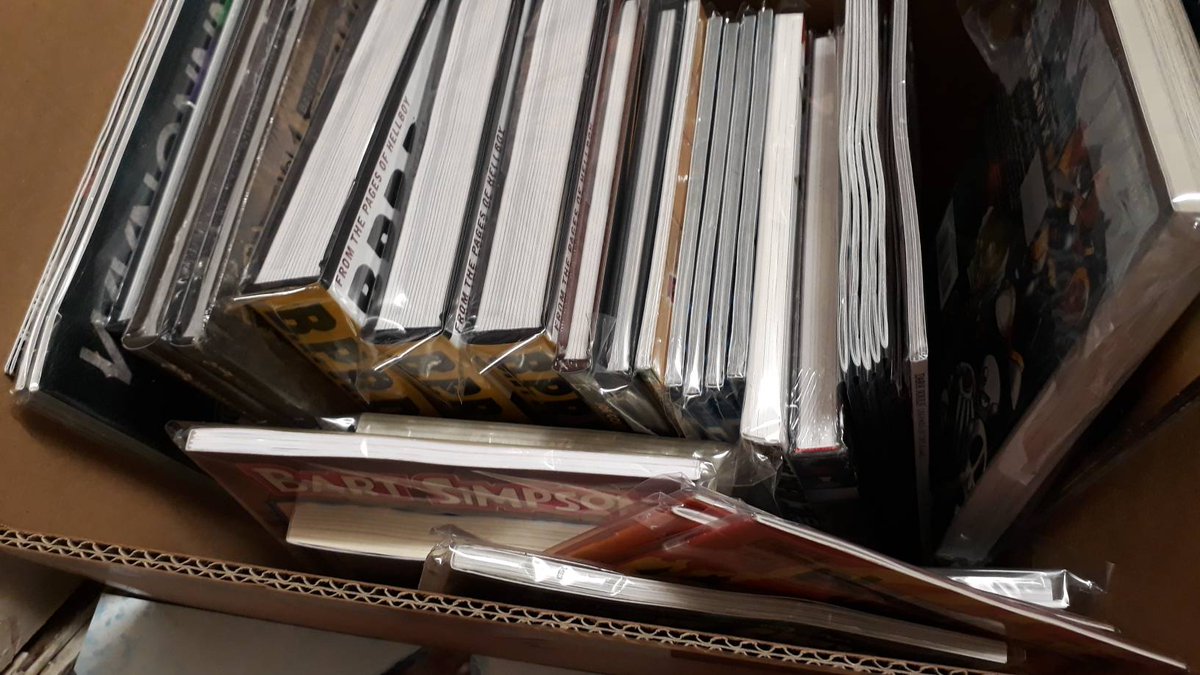 Comic bagged and being sorted. What are you excited for this week? #comicday #delivery #dccomics #marvel #imagecomics #idwcomics