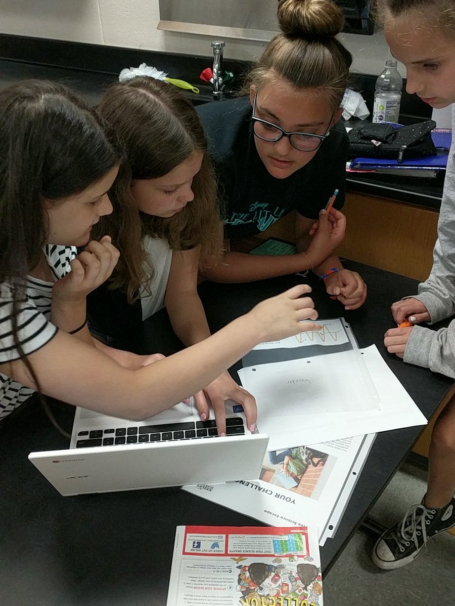 joy_sugg's tweet photo. Waves Escape Room -digital style from #kesler.  The kids are loving it.   Great review.  #SalemProud https://t.co/SlNoGctniN