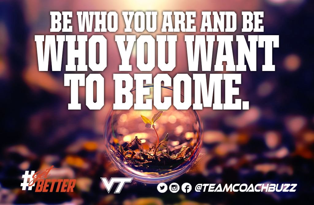 Be who you are and be who you want to become.

#WednesdayWisdom #getBETTER