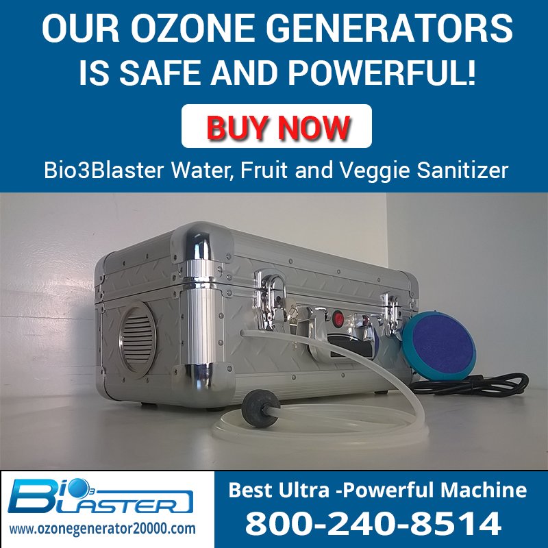 Ozone_Generator's tweet photo. Get #Bio3Blaster Fruit & #VegetableSanitizer & #PesticideEliminator. It removes residue & pesticides from vegetables & fruits, makes vegetables & fruit taste better. For more details call 1-800-240-8514 or visit our online store
https://t.co/YZd0h5Eug8
#FruitSanitizer https://t.co/aNkXr86YeA