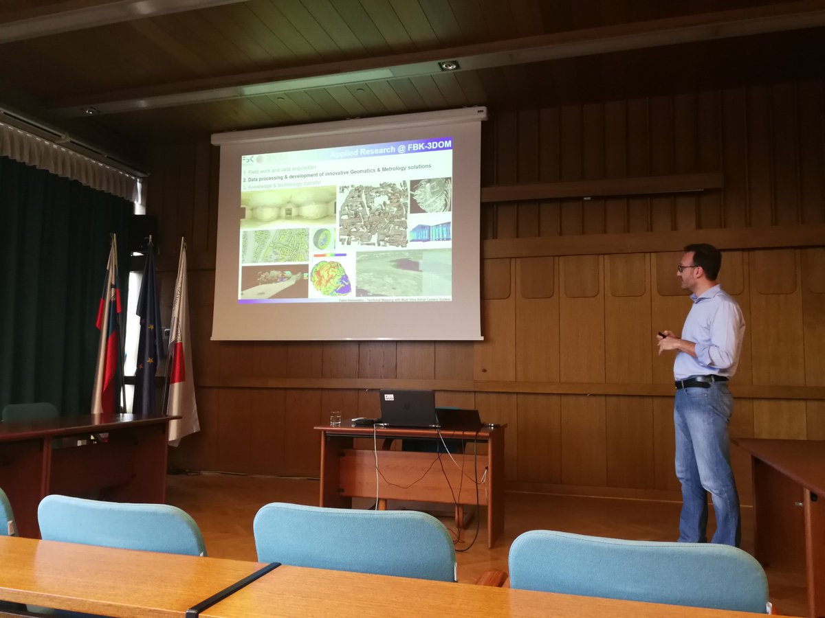 slice3d_si's tweet photo. Within @slice3d_si, @ULFGGLjubljana has been hosting two experts from the geospatial field - interesting lecturers were given by Joep Crompvoets on Smart Cities (@KU_Leuven) and by Fabio Remondino on Territorial Mapping using Multi-View Aerial Camera Systems (@FBKcom) https://t.co/3wzeUPMVXz