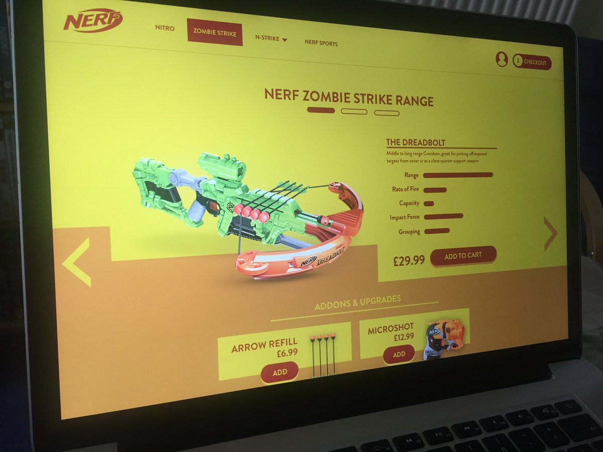 We create enhanced shopping experiences with #gamification.
 #ux #ui #uxdesign #uidesign #ecom #ecommerce #shop #strategy #northdevon #kids #bigkids #waterpistol #summer #armoury #toys #webdesign #website #prototype #design