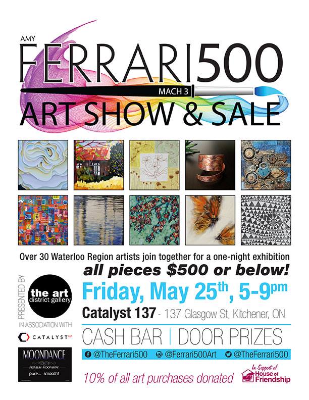 I get to hang out &amp; show my work with some AWESOME #local #artists this Friday at the <a href="/Ferrari500Art/">Ferrari500Art</a> event !!! It's been a long time but I don't doubt I'll be inspired being surrounded by a lot of incredible #art