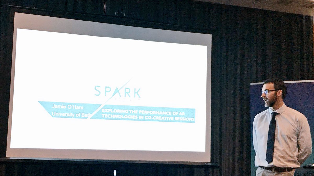 SparkH2020's tweet photo. Exploring the performance of AR - technologies in co-creative sessions at the Conference  #DESIGN2018 #Dubrovnik As an attempt to answer these questions related to #AR #cocreation #design #branding #Prototyping #H2020 @EU_H2020 https://t.co/YYfxhelLuF