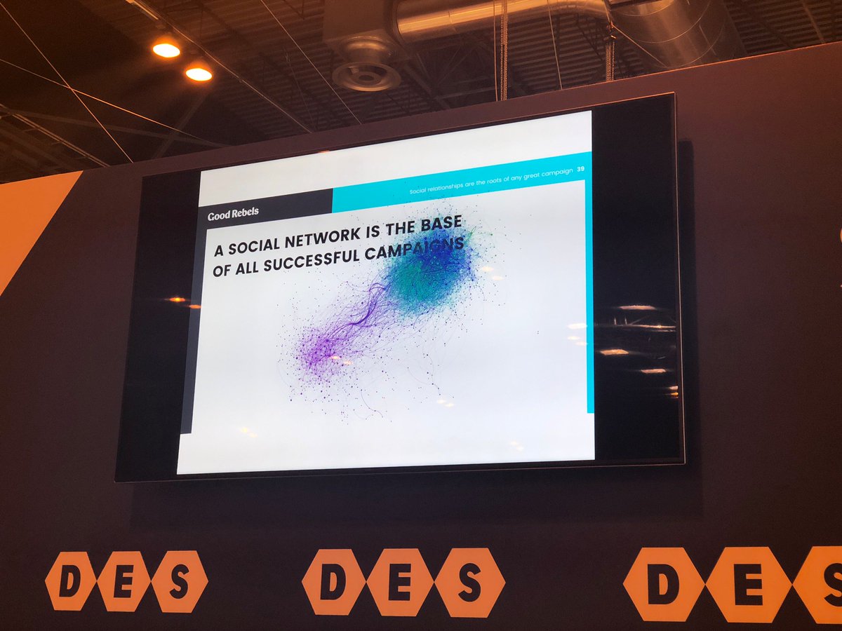 "Campaigns don't live in a vaccum, you need to understand your context." @gareth_ham at @DES_show #DES2018 #RebelThinking