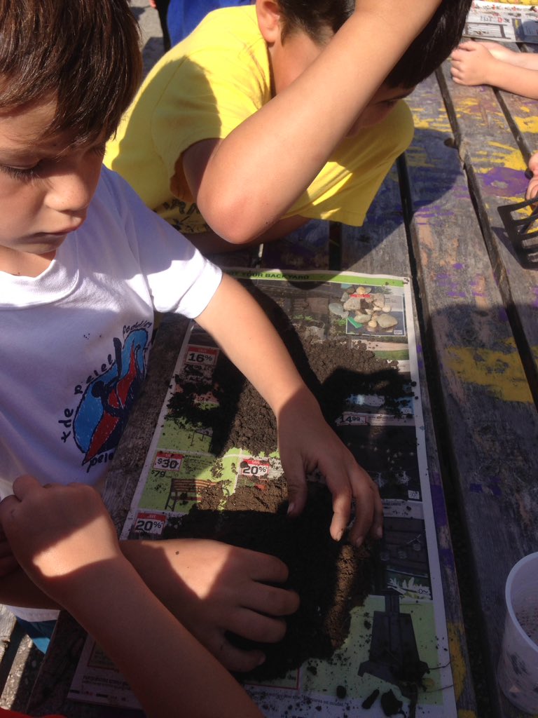 cobrasLS's tweet photo. Studying soil organic and non-organic in our garden and yard @accesscounty https://t.co/Wlk2KBrW3E