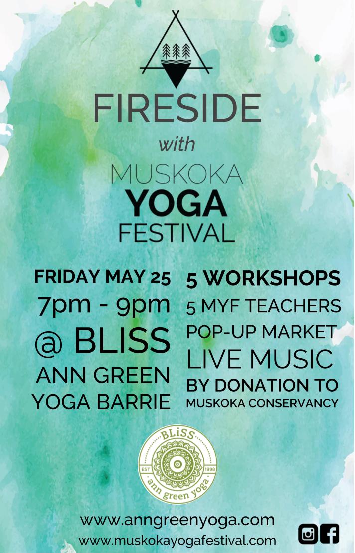 muskokayogafest's tweet photo. We're kicking off summer the #MYF way... with yoga! Join us this Friday at @AnnGreenYoga in #Barrie for 5 mini workshops with 5 #MuskokaYogaFestival teachers! Entry by donation to @MuskokaHeritage. #BarrieEvents #YogaEvent https://t.co/GVvosGPSvr https://t.co/HgejbJqC3z
