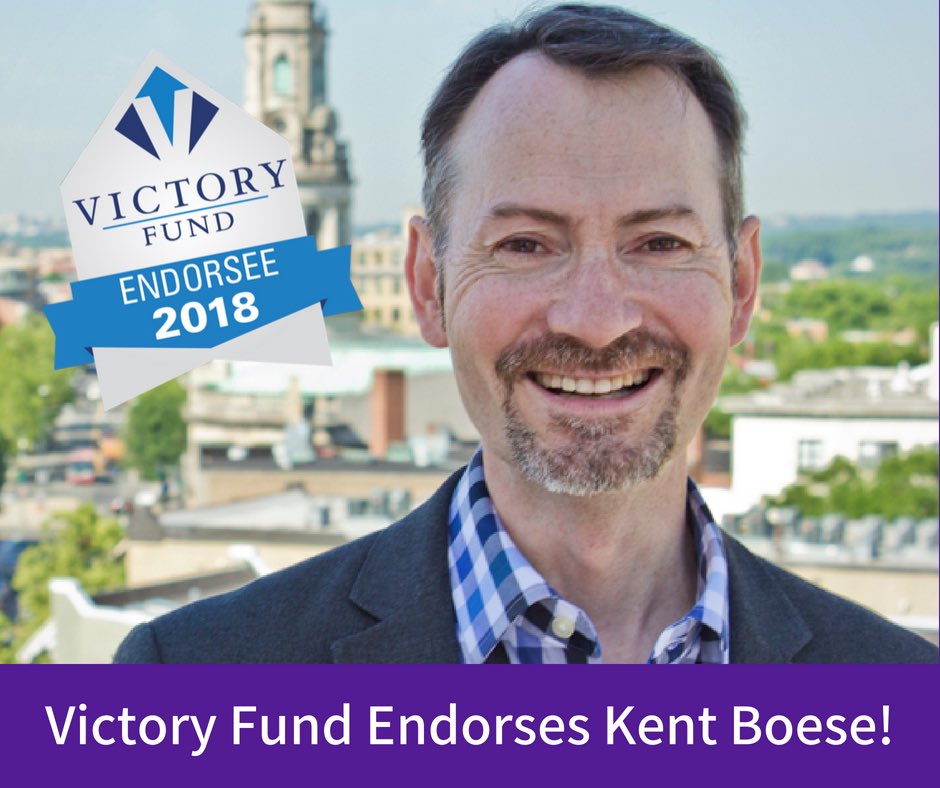 I am proud to announce our campaign has been endorsed by <a href="/VictoryFund/">@lgbtqvictoryfund on bluesky</a>! To read more about their endorsement, click victoryfund.org/candidate/kent…. To donate to our campaign, check out our website here: kentboese.ngpvanhost.com/form/480655898… #OneWardOne