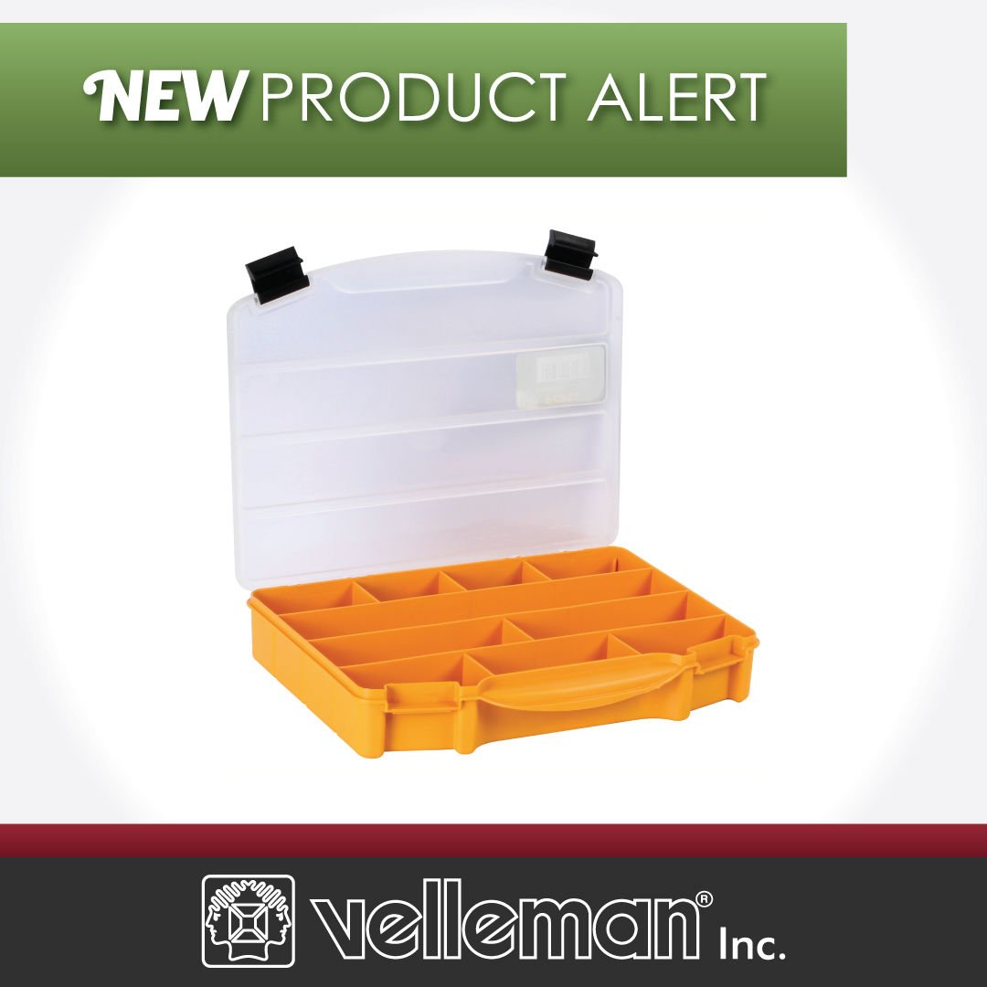 New Product Alert!

The Perel OMR7: 7 in.  Component Organizer has 9 fixed compartments to store and sort electronic parts.

Order Today: vellemanusa.com/products/view/…