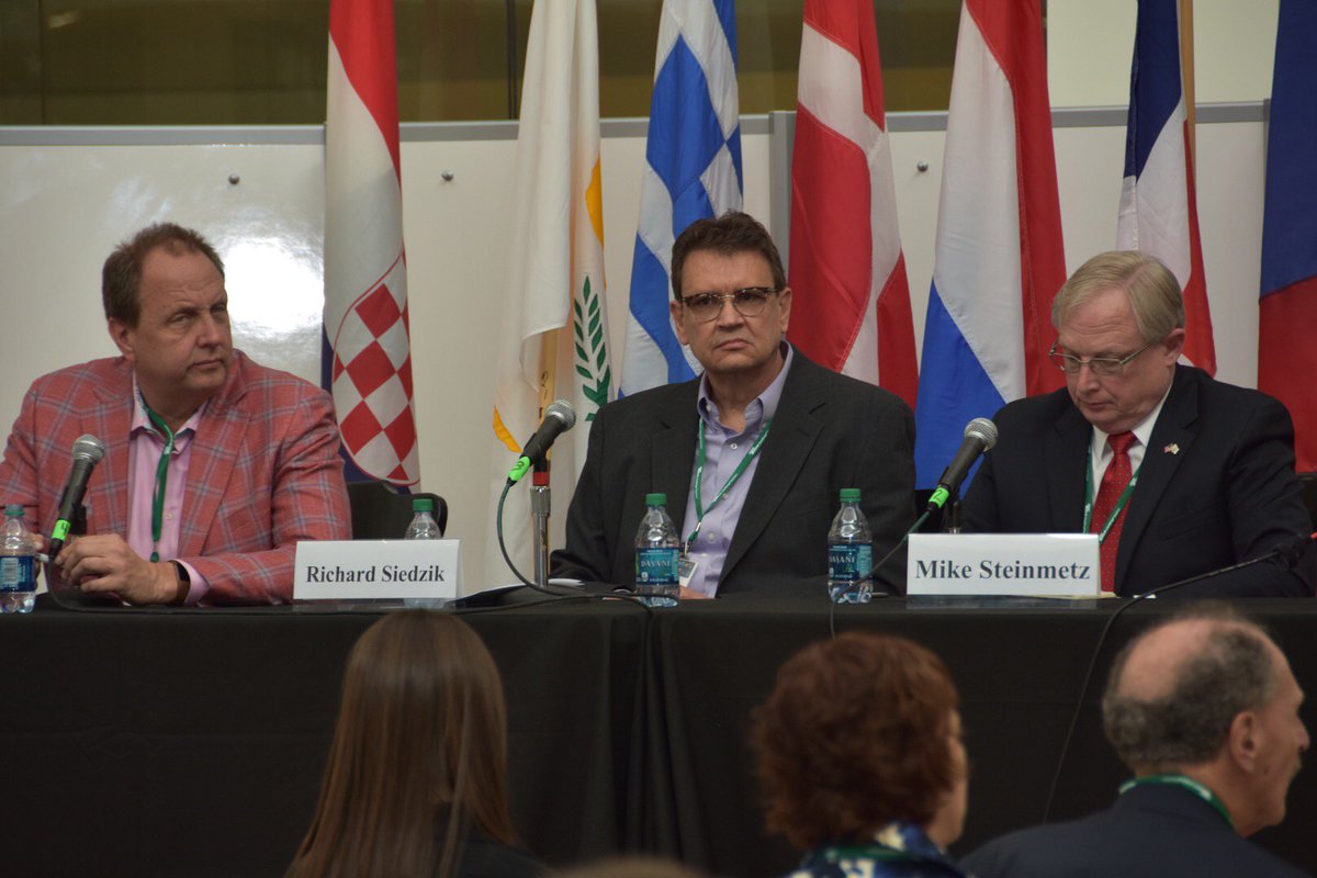 SBA_RhodeIsland's tweet photo. Dr. Chris Demchak of @NavalWarCollege presented “Cyber Security: Creating Operational Resilience” with panelists Richard Siedzik of @BryantUniv, Michael Steinmetz of @rigov, & Karl Wadensten of VIBCO. #WTDRI #RISBA #WorldTradeDay @ChafeeCenter https://t.co/ghkYfQIkO7