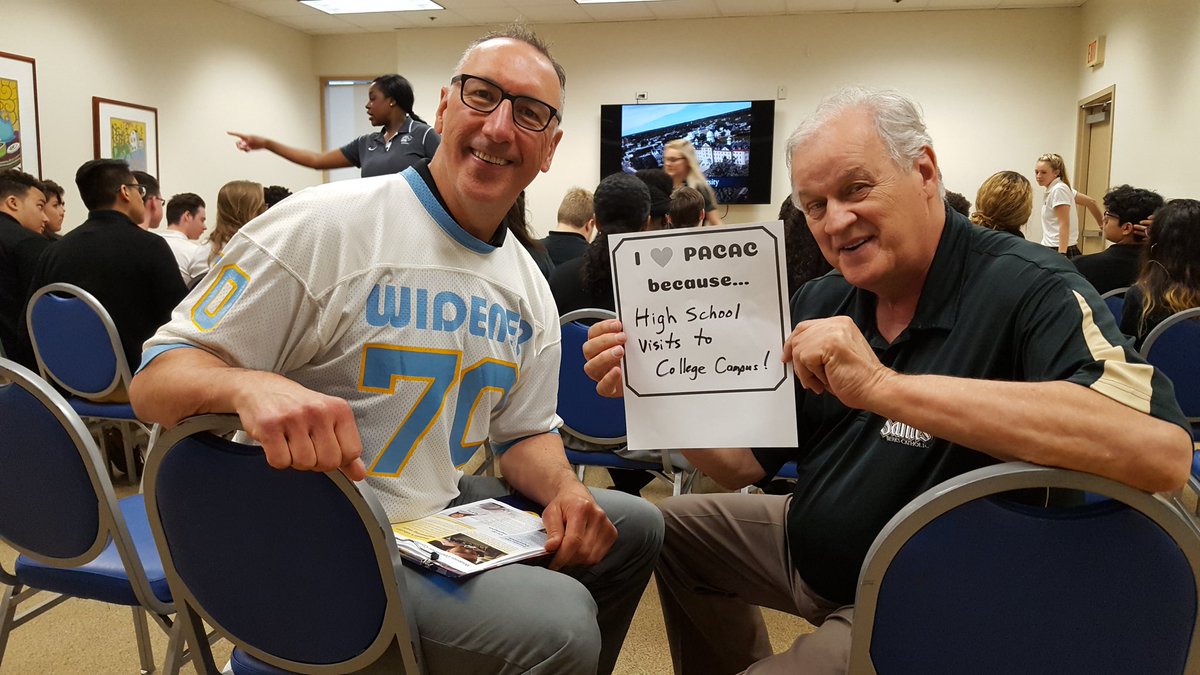 choosewidener's tweet image. Welcome @BerksCatholic @CollegeDitsky to Widener, and happy #PACACday! @PACAC1954