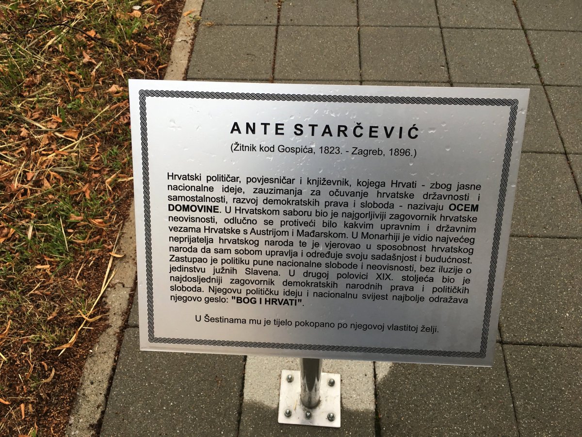 croatiaheritage's tweet photo. #Croatian statesmen Ante Starcevic's grave in #Sestine #Croatia - above #Zagreb's downtown.
Thanks @CroatiaRediviva
https://t.co/DfwYdXcL2U https://t.co/PczUdzCwR8
