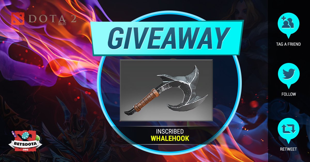 betcsgoorg's tweet photo. 💥 12 HOUR FLASH DOTA GIVEAWAY! 💥
To Enter:
✔️ Retweet
✔️ Visit BetsDota: https://t.co/MvJcLrWeff
✔️ Visit BetsCrypto: https://t.co/5ONn3A1sTu
✔️ Follow: @betcsgoorg
✔️ Tag a friend
✔️ Turn on our Twitter notifications
#DOTA2Giveaway #DOTA2 #dotaskins #DOTAGambling https://t.co/LnlUOMHi0f