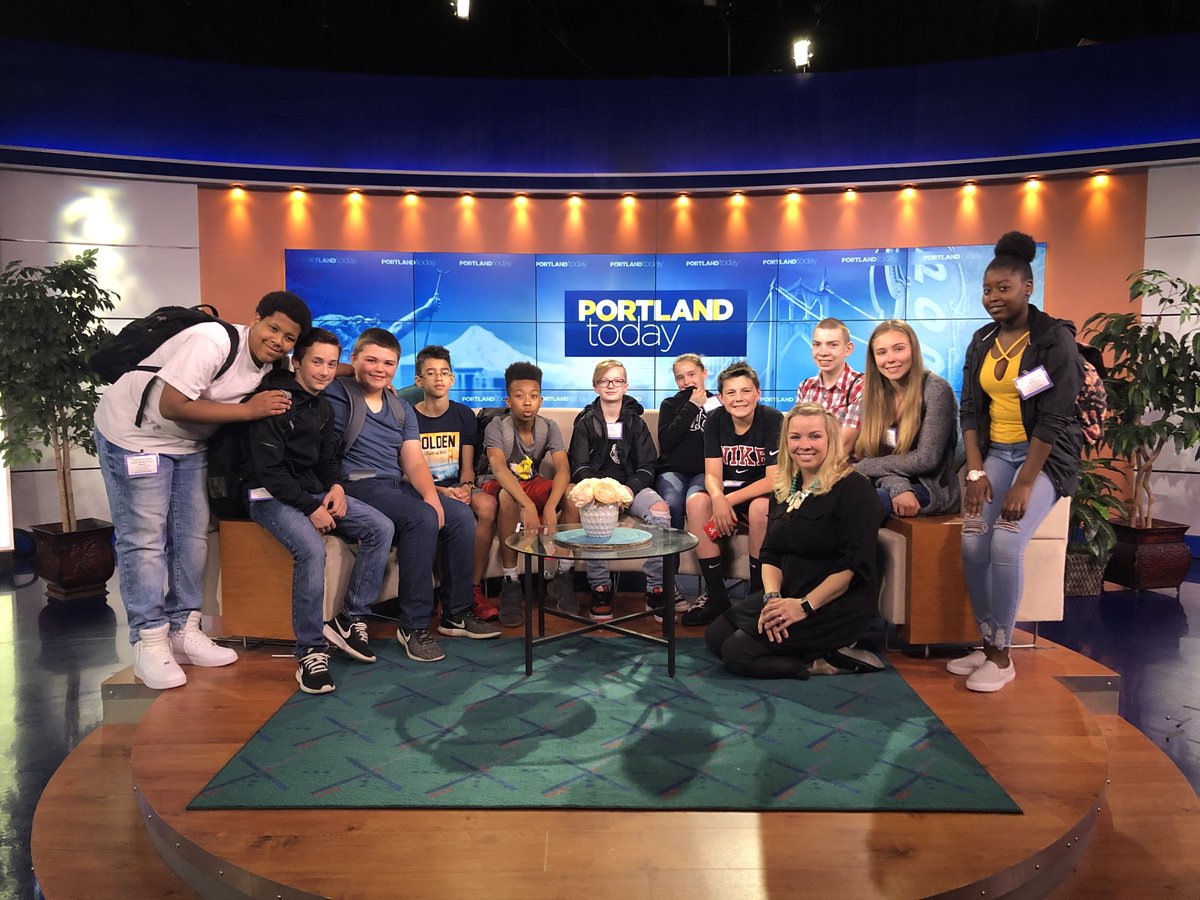kgwpaul's tweet photo. So great having everyone!! RT @KTobinvideo: Gaiser Middle School representing today at @KGWNews #portlandtoday #gaiseratkgw #VPSAmazing https://t.co/zRemeXFXBy