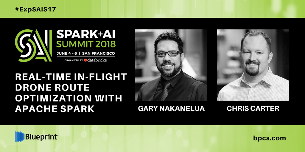 bpcs_tech's tweet photo. Attending the #SparkAISummit? Don't miss Gary Nakanelua and Chris Carter from @bpcs_tech as they use Apache Spark to analyze and optimize a drone's flight path through an obstacle course. #ExpSAIS17 #databricks #bpcs https://t.co/A54EleHavS https://t.co/W6YN79qWol