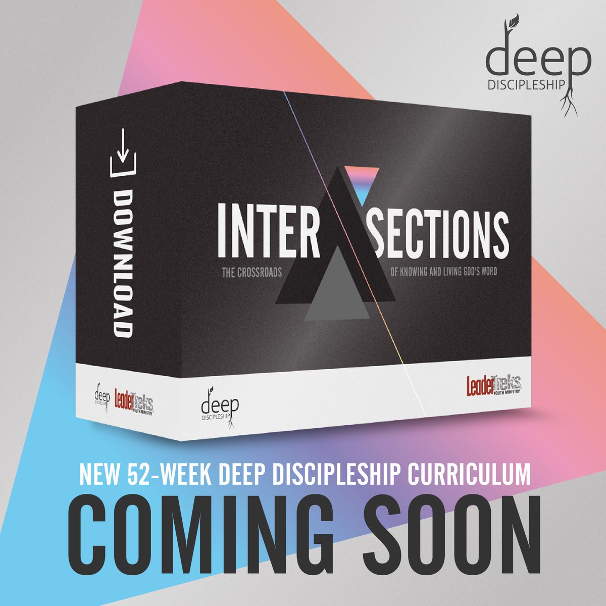 LeaderTreks's tweet image. The new, 52-week Deep Discipleship curriculum is coming in June!  Intersections | The Crossroads of Knowing and Living God&apos;s Word. #deepdiscipleship #studentdisicpleship #discipleshipcurriculum #youthministry #studentministry