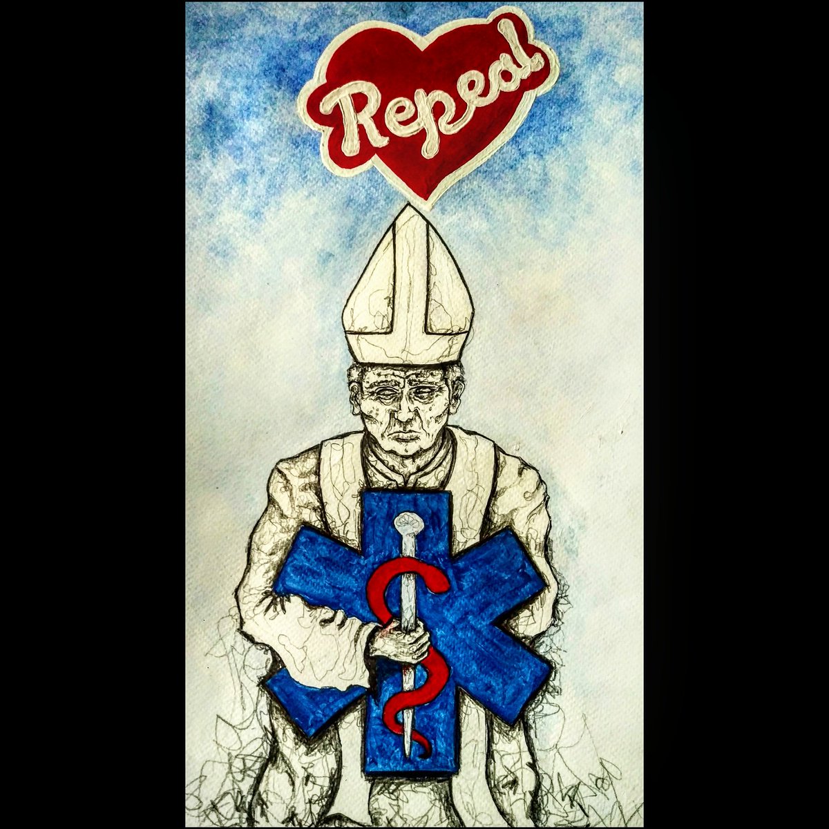 artofdavebanks's tweet photo. Enough is enough!
On Friday please say 'Yes' to taking maternity and healthcare policy in Ireland out of the Church's withering clutch!
#repeal #repealeight #repealthe8th https://t.co/HDl3b0CRw8
