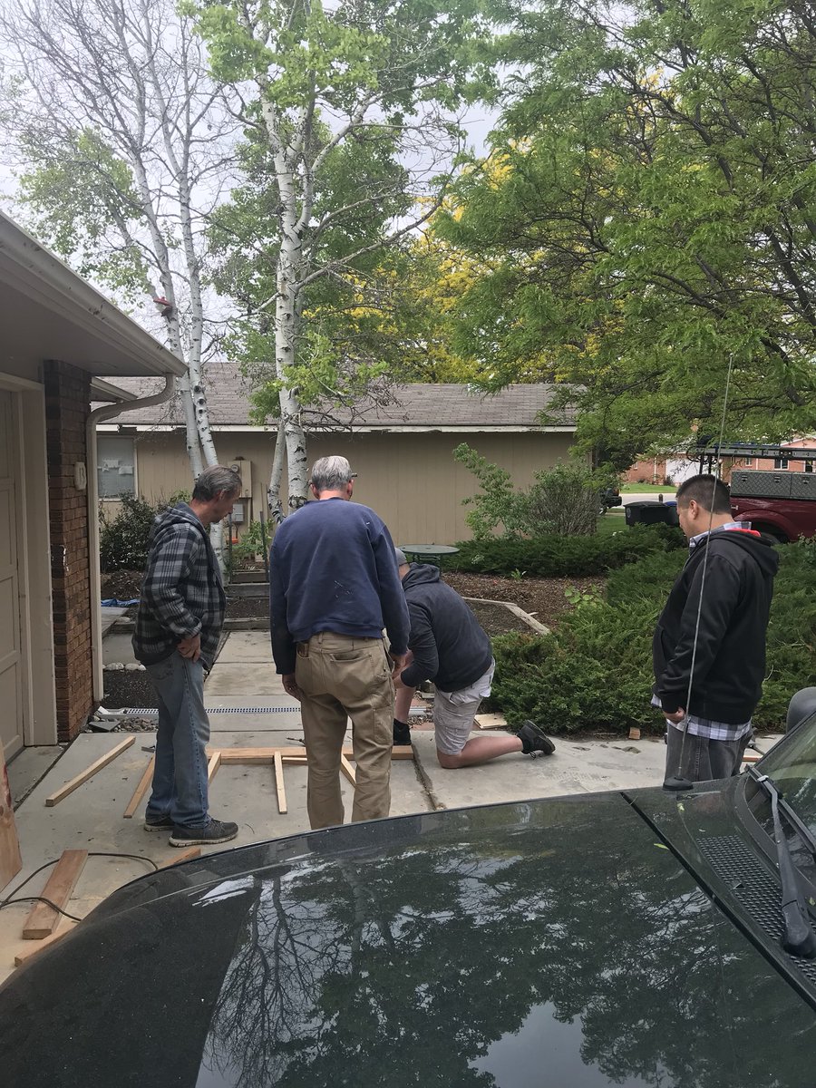 WuebkesS's tweet photo. The UPS Longmont Center came together to get a fellow employee’s house wheelchair assessable. Gordon was paralyzed this past Christmas, and needed his UPS families help. Amazing things happen in Longmont. ❤️ #Colon #MissingAaron @DesertMTUPSers @gary_penaflor @AaronS_UPSer https://t.co/ipWCnkMvRp