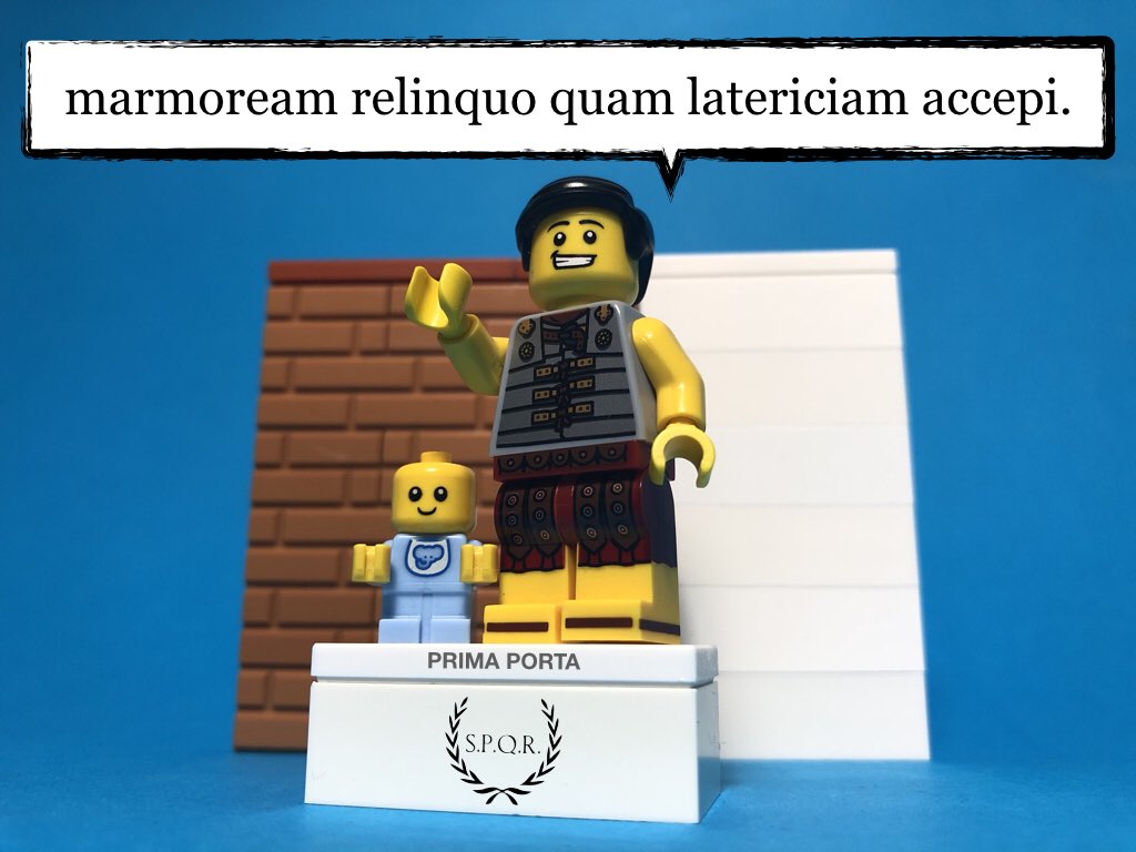 tutubuslatinus's tweet photo. urbem....excoluit adeo ut iure sit gloriatus marmoream se relinquere quam latericiam accepisse : he refined the city to such a degree that he rightly boasted he was leaving behind made of marble what he had received made of brick.
#Suetonius Divus Augustus, 29 #indirectstatement https://t.co/mbWcgGol8J