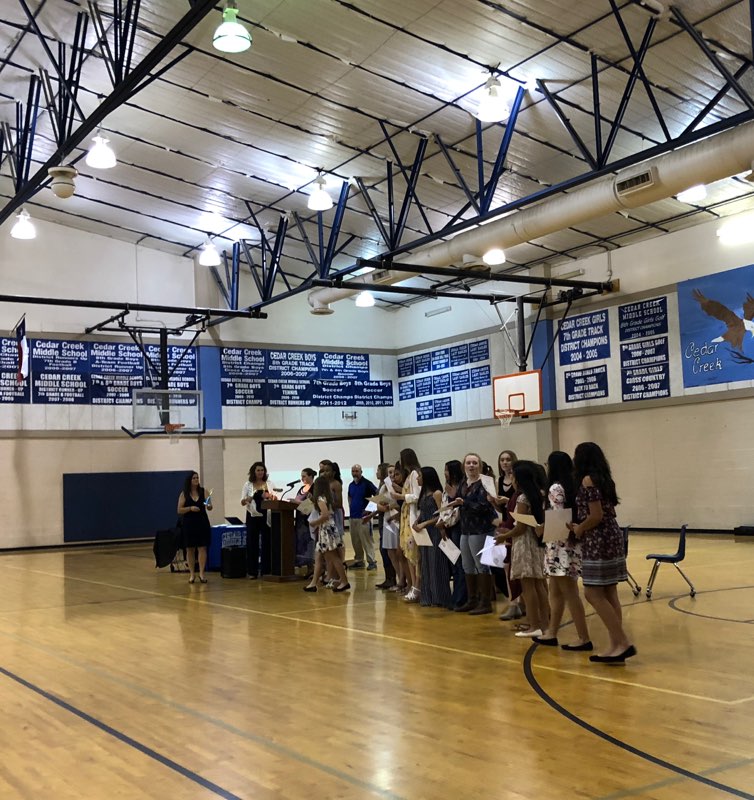Great job CCMS coaching staff for having a great Athletic banquet on Tuesday Night.  Congratulations to all CCMS athletic award winners.  Go Eagles!!  <a href="/bisdathletics/">Bastrop ISD Athletics</a> <a href="/CCMS_Eagles/">CCMS</a> <a href="/BastropISD/">Bastrop ISD</a>
