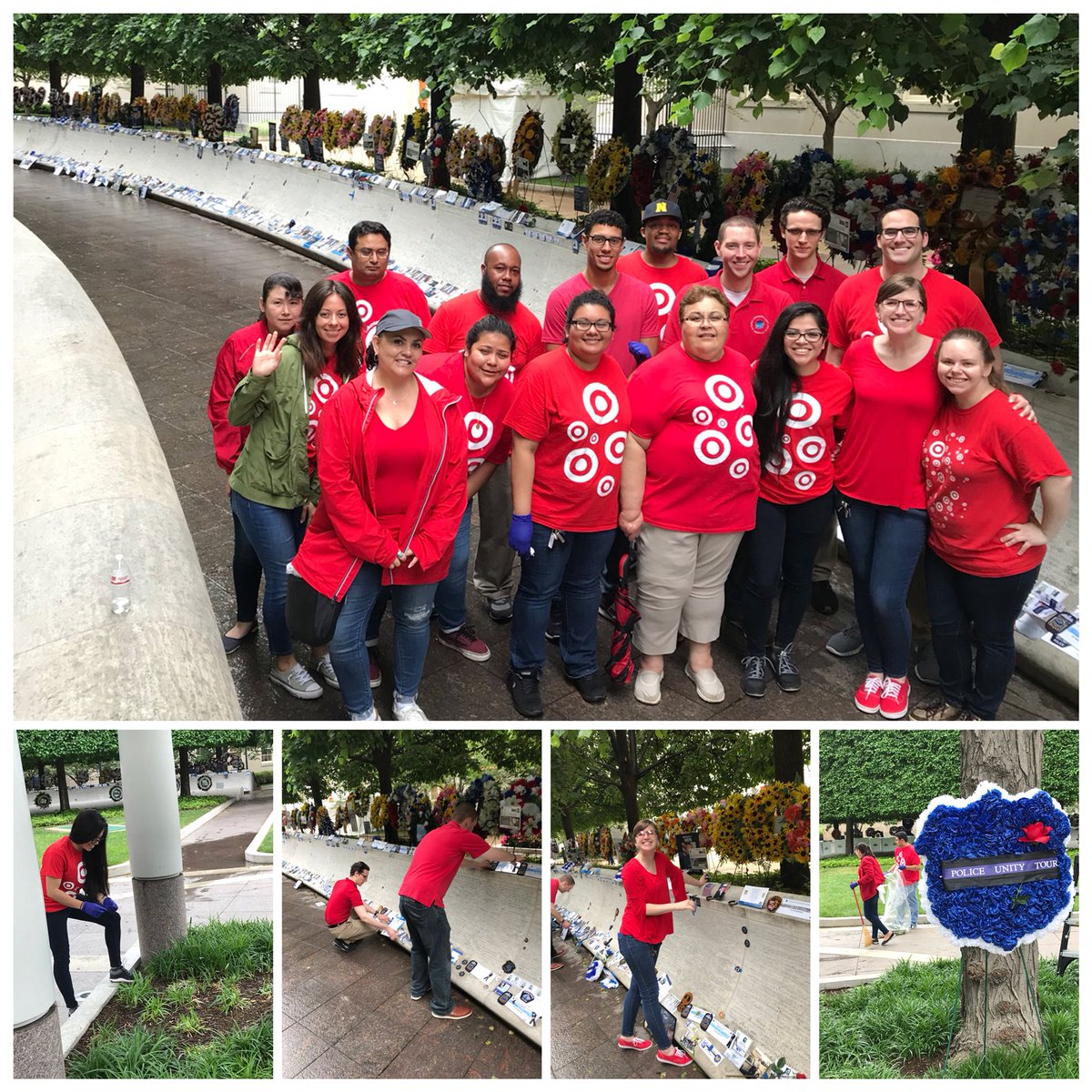 We helped clean up the National Law Enforcement officers memorial after some heavy rain storms. Thank you to the 1431,1533, and 2790 teams for showing up and giving back to the community!! #R400Community #givingback #nationalpoliceweek #D441 <a href="/GRHokie82/">George Richards</a>