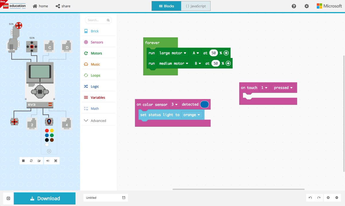 MakeCode for LEGO MINDSTORMS Education EV3. Visit makecode.mindstorms.com to try it out!

#LEGO #MINDSTORMS #EV3 #MakeCode
