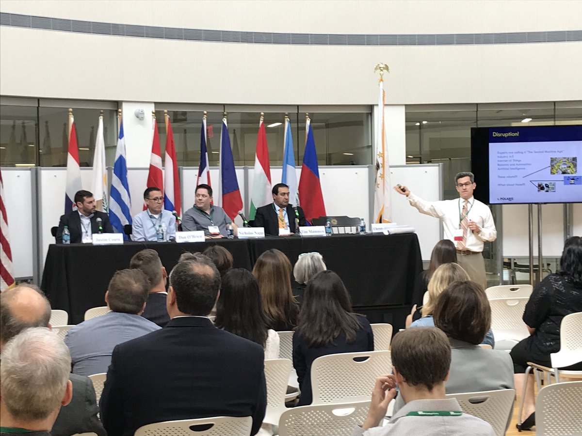 Polaris_mep's tweet photo. Disruptive platforms, such as those in artificial intelligence, are here now and impacting #Manufacturing now. Embrace it. @cowanchristianh @ChafeeCenter #WTDRI https://t.co/gewxl1k8H4