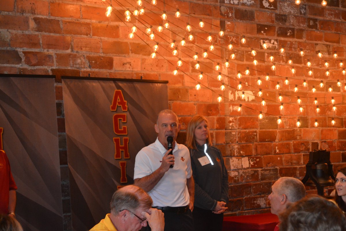 CycloneWR's tweet photo. It was great to be in Humboldt this afternoon! Clear Lake, bring us home tonight!
#CycloneTour18 🌪️🚌🌪️ https://t.co/kCYtL5P2JO