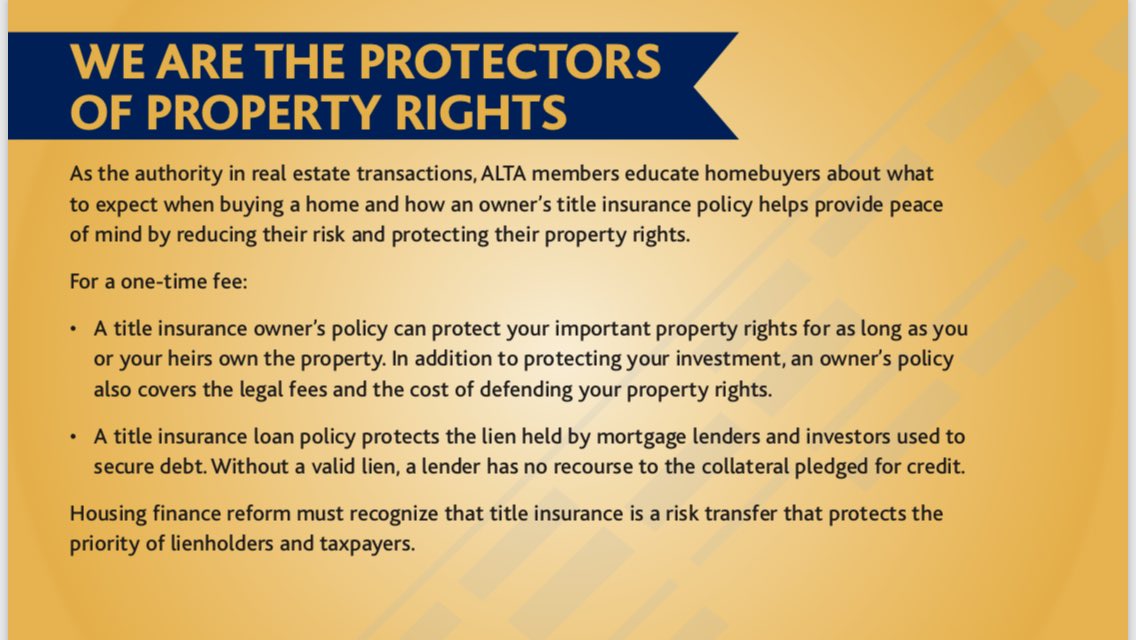 ALtitleindustry's tweet photo. We are the Protectors of Property Rights. #ALTAsummit https://t.co/LuK4XyO2bO