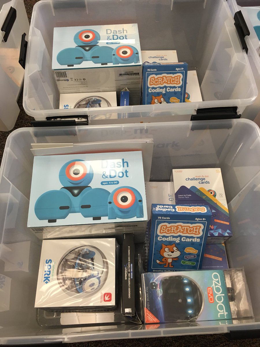 Hsd2Cia's tweet photo. Robotics kits for our computer science training next week! Get excited! @mymindSpark @WonderWorkshop @GillFoundation @tina_granato https://t.co/y8hbhKLoZy