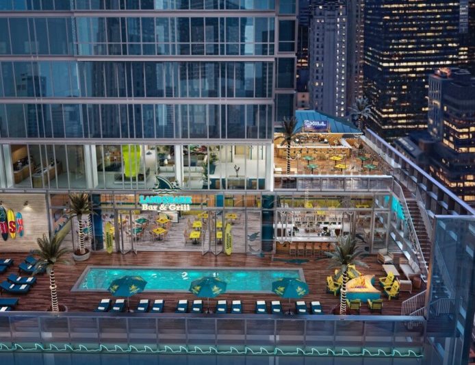 JoshHaglerVC's tweet photo. Wastin’ away again...Margaritaville high-rise now planned for downtown Atlanta. The 21 story planned resort will include 207 vacation ownership units and a 2-story restaurant occupying over 14,000 SF. @jimmybuffett https://t.co/llLvIkx5fm