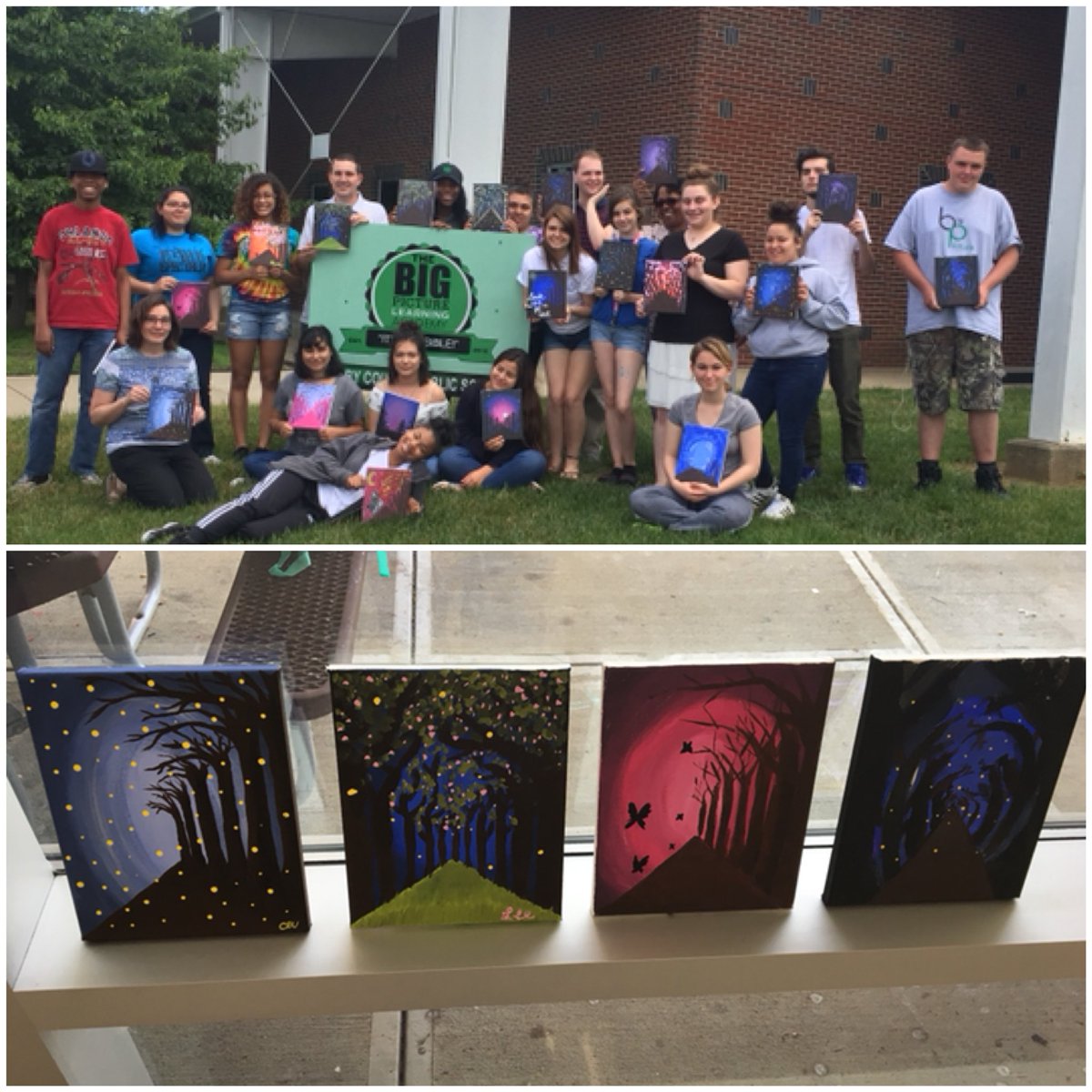 “Painting with Ashley” produced some amazing artwork!