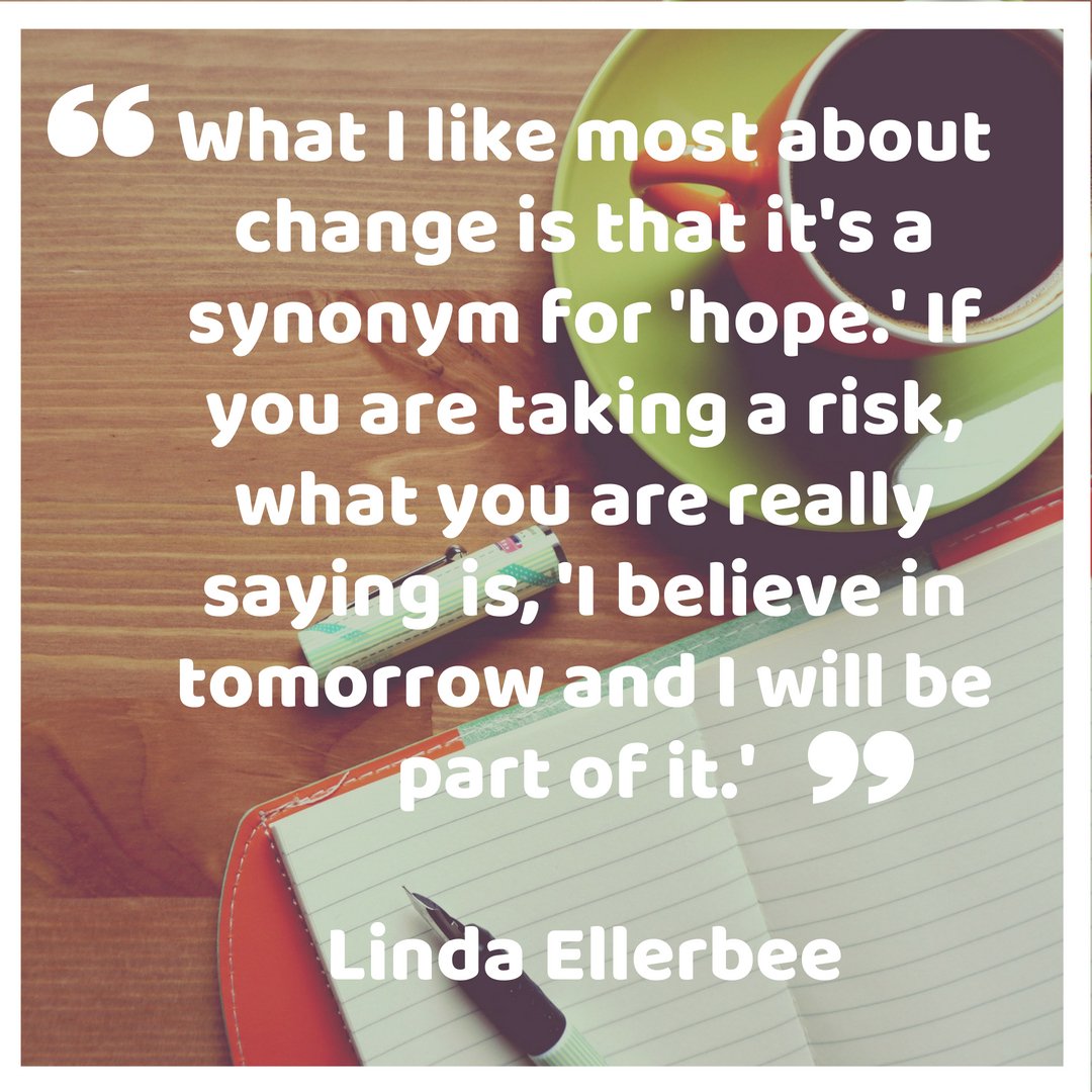 EmployProCanada's tweet photo. This week's #InspirationalWednesday quote comes from journalist Linda Ellerbee and we agree with what she has to say about change. #TakeAChance #MakingABetterFuture https://t.co/u1A2t8gC2z