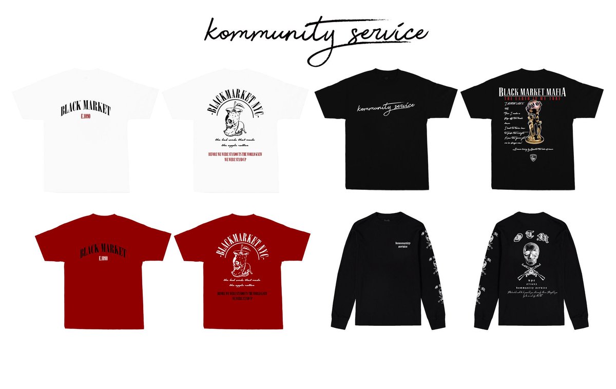 ShaHefBMOTM's tweet photo. NEW MERCH DROP AS WELL
KOMMUNITY SERVICE CAPSULE AVAILABLE AT https://t.co/XUu9HpYCSg https://t.co/jAiX7nUjfW