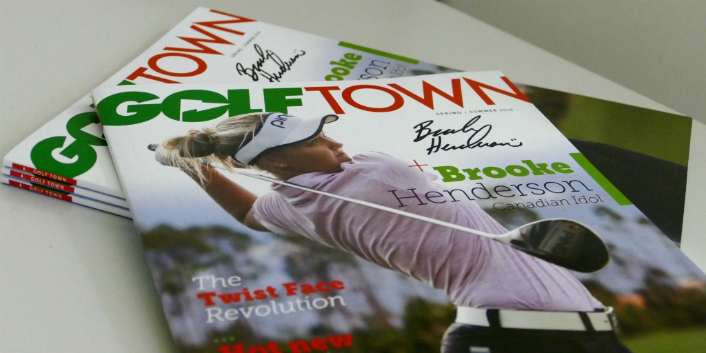 GolfTown's tweet photo. RETWEET &amp; FOLLOW for a chance to win a #GolfTown Magazine signed by @BrookeHenderson! Ends 5.27.18. 
.
Retweetez + suivez pour courir la chance de gagner une copie du magazine #GolfTown signée par @BrookeHenderson! Jusqu'au 27/05/2018. 

Rules/Règlements: https://t.co/rfT1Sybw8Q https://t.co/VbFKdzTKPV