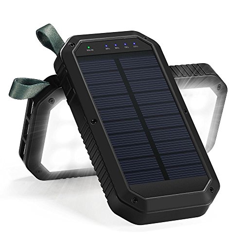 Solar Powered 8000mAh 3-Port USB 21LED Light Solar Power Bank - goo.gl/n1Bt8x