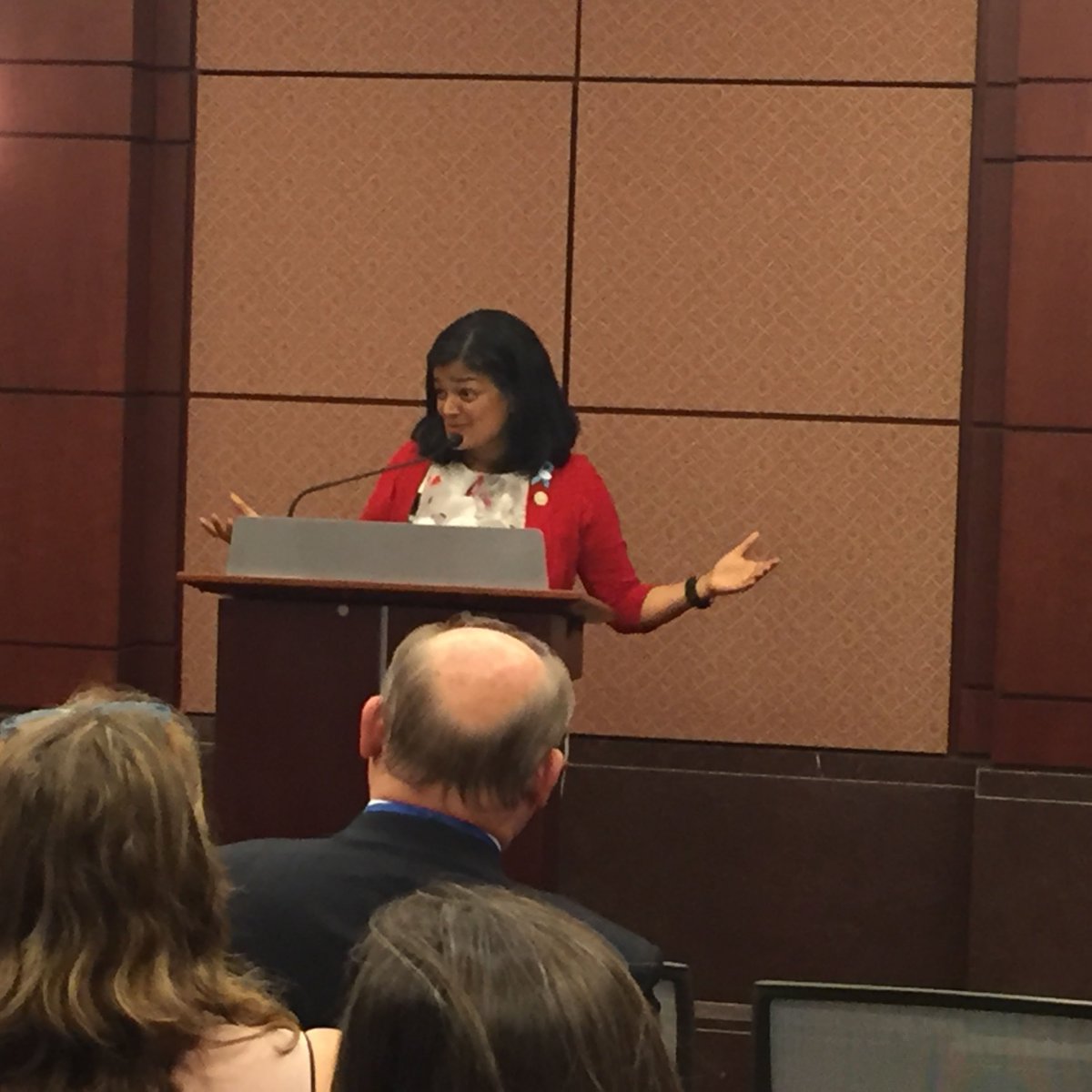 Conserve_WA's tweet photo. .@repjayapal: " We need to put a vision forward of what will happen if we protect these resources that we rely on."  #SaveAmericasSound #SaveOurSound https://t.co/5s4vW0YS2l