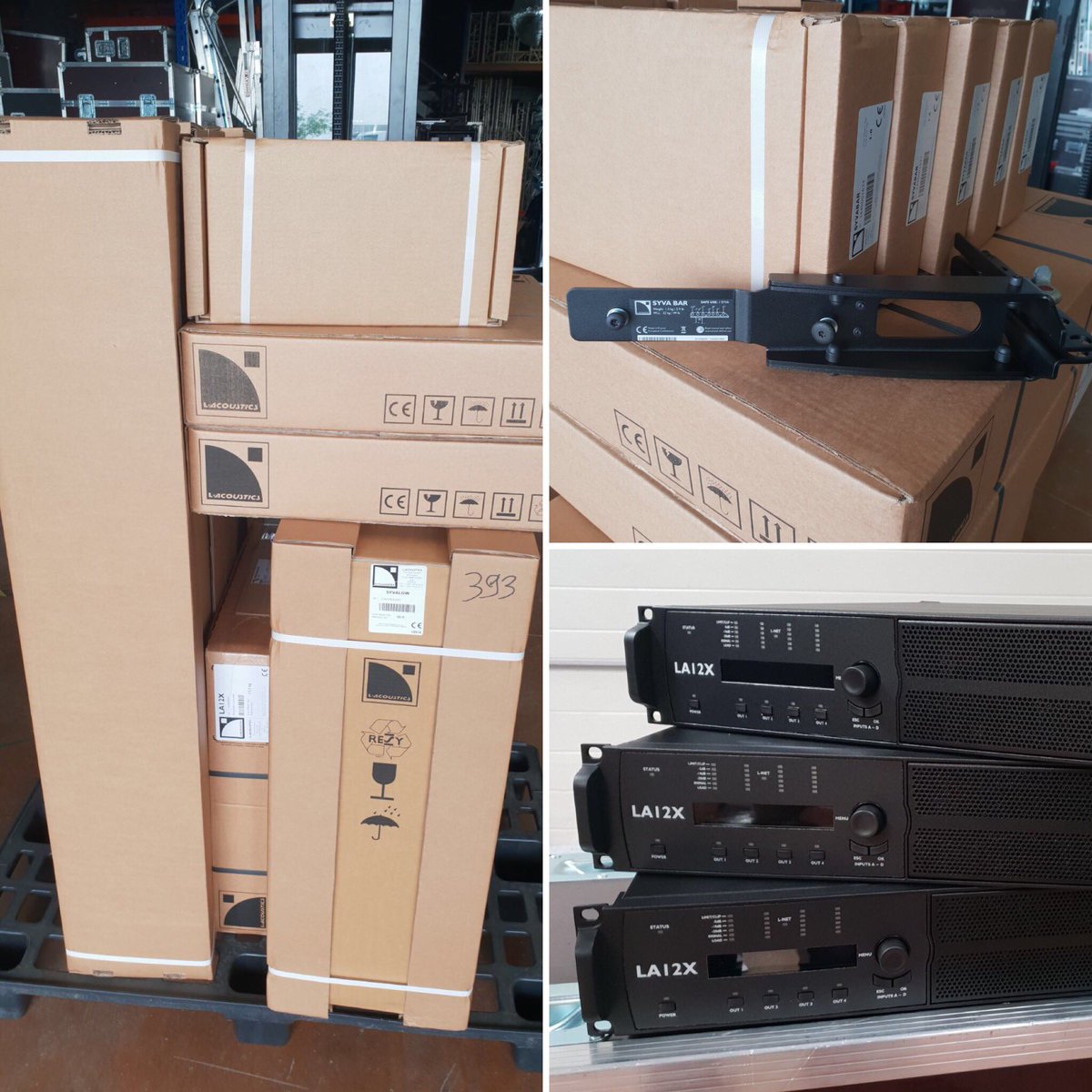 amplitudeevent's tweet photo. Réception de nouveaux #syva aujourd’hui... cet ensemble Colinéaire de l’acoustics surprend par son design, et son ouverture à 140°. Idéal pour les conférences, petite formation musicale et défilé de mode. Avec les amplificateurs #la12x  #amplitude91 https://t.co/8fHvgsIOOt
