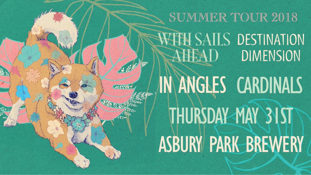 This is next Thursday!! Our friends in <a href="/withsailsahead/">WITH SAILS AHEAD</a> are having their tour kick off show and we’re sending them off! See you at the Asbury Park Brewery 👌