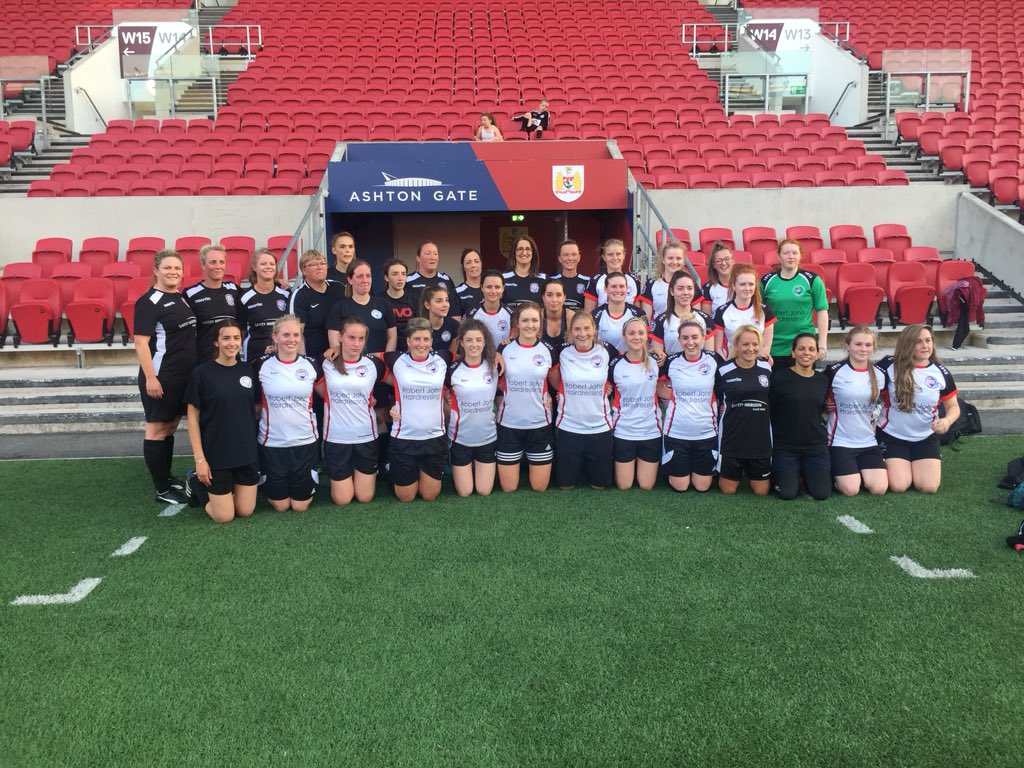 PortisheadTown's tweet photo. @PortisheadTown ladies &amp; Cougars had the opportunity to train at @bcfctweets Ashton Gate this evening. Great night, thanks to all of those involved! https://t.co/Ol5AB1OHJU